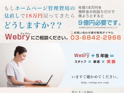 Webry販促　A4サイズ　チラシ